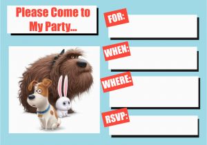 Secret Life Of Pets Birthday Party Invitations Musings Of An Average Mom the Secret Life Of Pets Invitation