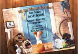 Secret Life Of Pets Birthday Party Invitations Secret Life Of Pets Birthday Invitation by Adrianmariedesigns