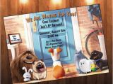 Secret Life Of Pets Birthday Party Invitations Secret Life Of Pets Birthday Invitation by Adrianmariedesigns