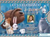 Secret Life Of Pets Birthday Party Invitations the Secret Life Of Pets Birthday Invitation the Secret