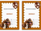 Secret Life Of Pets Birthday Party Invitations the Secret Life Of Pets Birthday Invitations Birthday