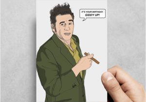 Seinfeld Birthday Card Kramer Seinfeld Funny Greeting Card Birthday Pop