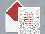 Seinfeld Birthday Card Seinfeld Birthday Card for the Ultimate Seinfeld Fan