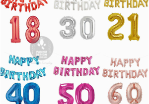 Self Inflating Happy Birthday Banner asda 16 Quot Happy Birthday 30 Quot Age Number Foil Balloons Self