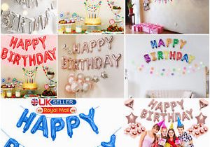 Self Inflating Happy Birthday Banner Card Factory Happy Birthday Balloons Banner Balloon Bunting Party