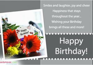 Send A Birthday Card by Mail Send Free Birthday Greetings Template Gbooks