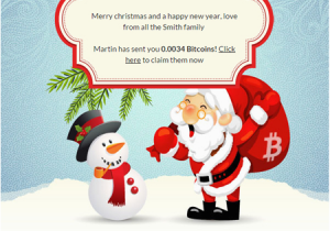 Send A Virtual Birthday Card Bitgreet Allows Sending Bitcoins with Christmas Cards