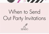 Send Birthday Invitations Online when to Send Party Invitations the Sendo Blog