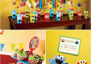 Sesame Street 1st Birthday Decorations Colorful Diy Sesame Street Birthday Party Sesame Street