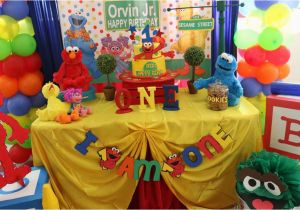 Sesame Street 1st Birthday Decorations southern Blue Celebrations Sesame Street Party Ideas