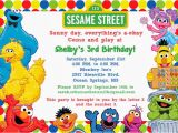 Sesame Street 1st Birthday Photo Invitations Sesame Street 1st Birthday Photo Invitations Lijicinu
