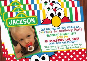Sesame Street 1st Birthday Photo Invitations Sesame Street Party Printable Collection Mimi 39 S Dollhouse