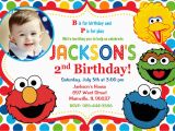 Sesame Street 2nd Birthday Invitations Sesame Street Birthday Party Invitation Digital or Printed