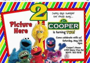 Sesame Street 2nd Birthday Invitations Sesame Street Birthday Quot Sesame Street 2nd Birthday Party