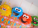 Sesame Street Birthday Decoration Ideas Sesame Street Inspired Party Poms