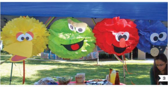 Sesame Street Birthday Decoration Ideas Sesame Street Party Decor Ideas Fun with Faces Chickabug