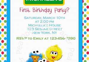 Sesame Street Birthday Invitation Templates Baby Sesame Street Invitation Template Templates