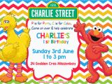 Sesame Street Birthday Invitation Templates Free Sesame Street Colorful Chevron Invitation Template