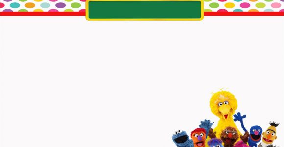 Sesame Street Birthday Invitation Templates Moms Kiddie Party Link Freebie Sesame Street Elmo and