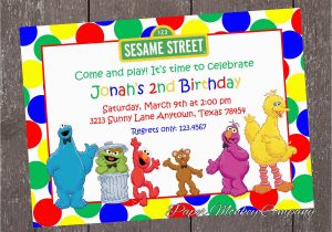 Sesame Street Birthday Invitation Templates the Gallery for Gt Sesame Street Invitations Template