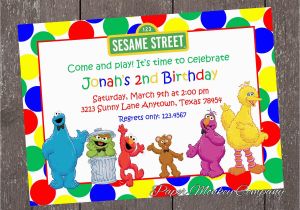 Sesame Street Birthday Invitation Templates the Gallery for Gt Sesame Street Invitations Template