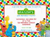 Sesame Street Birthday Invitation Wording Sesame Street Birthday Invitation Sesame Street Invitation