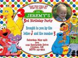 Sesame Street Birthday Invites Free Printable Custom Sesame Street Birthday Invitations