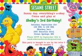 Sesame Street Birthday Invites Free Sesame Street Birthday Invitations Bagvania Free