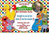 Sesame Street Birthday Party Invitations Personalized Free Printable Custom Sesame Street Birthday Invitations