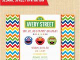 Sesame Street Birthday Party Invitations Personalized Sesame Street Style Friends Birthday Party Invitation Custom