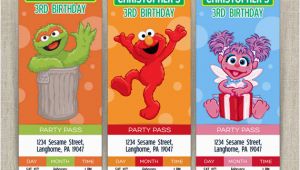 Sesame Street Birthday Party Invitations Personalized Stunning Personalized Sesame Street Invitations Especially