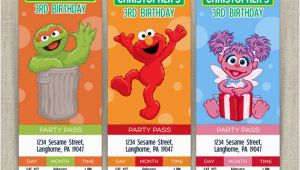 Sesame Street Birthday Party Invitations Personalized Stunning Personalized Sesame Street Invitations Especially