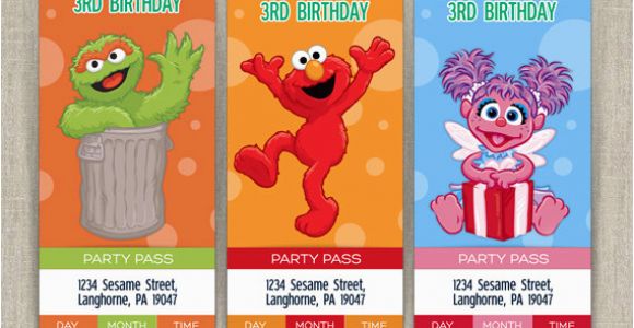 Sesame Street Birthday Party Invitations Personalized Stunning Personalized Sesame Street Invitations Especially