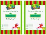 Sesame Street First Birthday Invitations Free Printable Sesame Street 1st Birthday Invitations