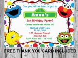 Sesame Street First Birthday Invitations Printable Sesame Street Invitation Diy Invitation Elmo