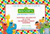 Sesame Street First Birthday Invitations Sesame Street 2nd Birthday Invitations Best Party Ideas