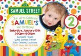 Sesame Street Photo Birthday Invitations Free Sesame Street Birthday Invitations Bagvania Free