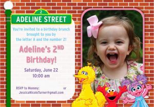 Sesame Street Photo Birthday Invitations Sesame Street Birthday Party Ideas Games Food