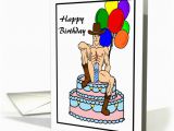 Sexy Birthday Cards for Her Happy Birthday Sexy Cowboy On A Birthday Cake with