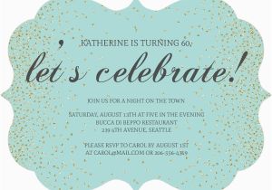 Sexy Birthday Invitations Blue Faux Glitter Let 39 S Celebrate Birthday Invitation