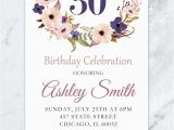 Sexy Birthday Invitations Floral Birthday Invitation Adult Birthday Invitation