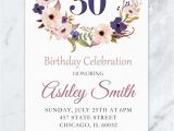 Sexy Birthday Invitations Floral Birthday Invitation Adult Birthday Invitation