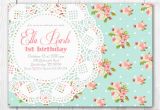 Shabby Chic Birthday Invitation Templates Free Shabby Chic Birthday Invitations Template Best Template