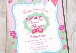 Shabby Chic Birthday Invitation Templates Free Template Shabby Chic Baby Shower Invitation Templates