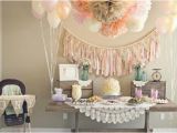 Shabby Chic Birthday Party Decorations Kara 39 S Party Ideas Shabby Chic Girl Vintage 1st Birthday