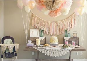 Shabby Chic Birthday Party Decorations Kara 39 S Party Ideas Shabby Chic Girl Vintage 1st Birthday