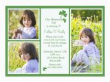 Shamrock Birthday Invitations Personalized Irish Birthday Invitations