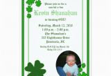 Shamrock Birthday Invitations Personalized Irish Birthday Invitations