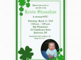 Shamrock Birthday Invitations Personalized Irish Birthday Invitations