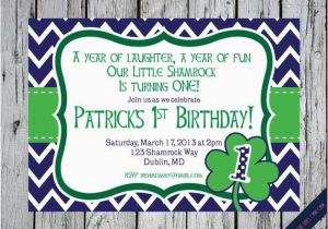 Shamrock Birthday Invitations Printable Irish Shamrock Invitation Shamrock Birthday